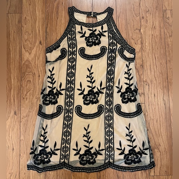 Altar'd State Dresses & Skirts - Altar'd State Medium Dress Lace/Mesh Fairy-grunge Party Women's Black Nude